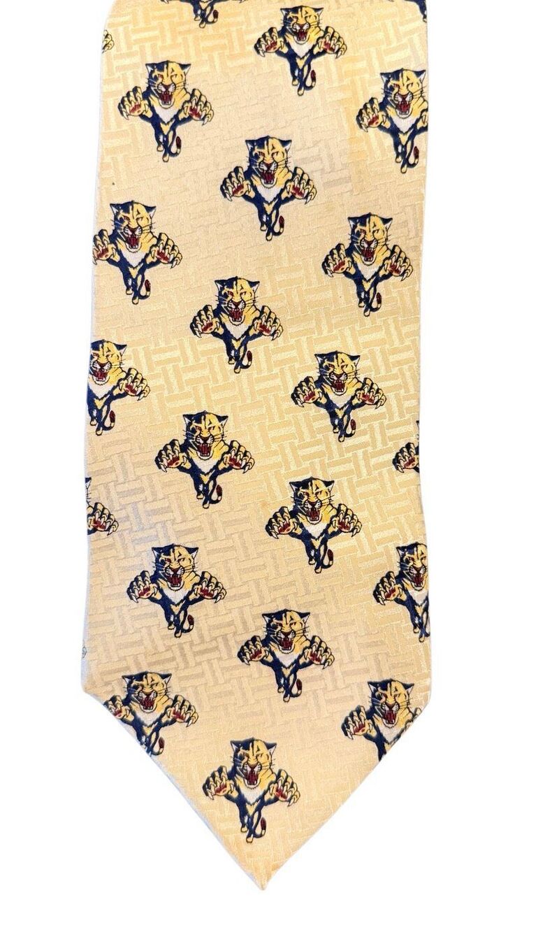 Florida Panthers Ice Hockey Authentic Collectible Tie by Daniel de Fasson Silk N